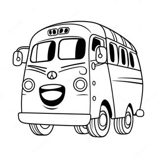 Tayo Le Petit Bus Heureux Page A Colorier 56095-12273