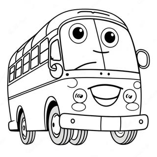 Tayo Le Petit Bus Heureux Page A Colorier 56095-12274