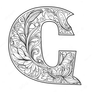 Lettre C Creative Page A Colorier 56471-12366