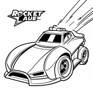 Page A Colorier De Course De Voiture Rocket League 57105-12491