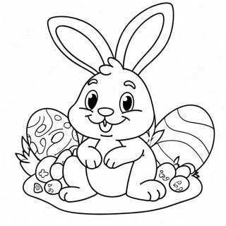 Lapin De Pâques Pages À Colorier