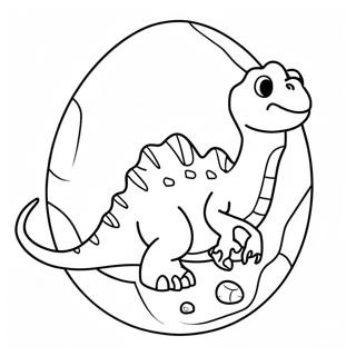 Page A Colorier Doeuf De Dinosaure Craque Avec Bebe Dinosaure 57470-12577