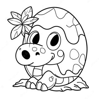 Page A Colorier Doeuf De Dinosaure Craque Avec Bebe Dinosaure 57470-12579