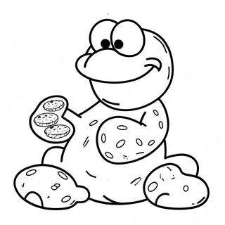 Monstre Des Cookies Pages À Colorier