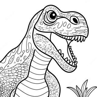 Page A Colorier T Rex Rugissant 58555-12810