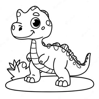 Page A Colorier Mignon Bebe Dinosaure 58556-12813