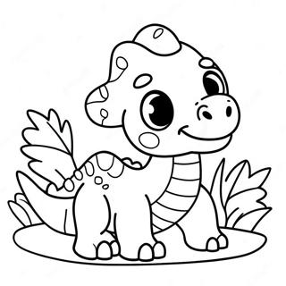 Page A Colorier Mignon Bebe Dinosaure 58556-12814