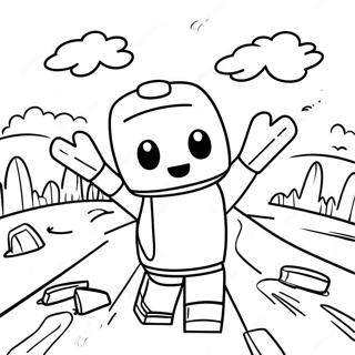 Page De Coloriage De La Scene Daventure Roblox 59109-12933