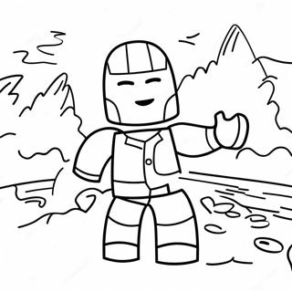 Page De Coloriage De La Scene Daventure Roblox 59109-12934