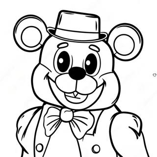 Page A Colorier De Freddy Fazbear Souriant 59406-13010