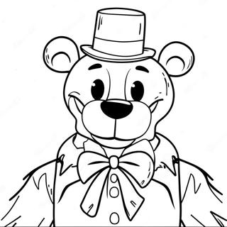 Page A Colorier De Freddy Fazbear Souriant 59406-13011