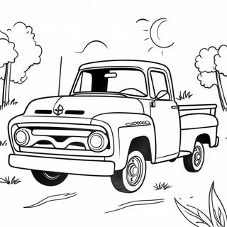 Page A Colorier De Camion De Ramassage Classique Pages À Colorier