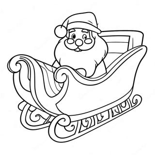 Page A Colorier De Pere Noel Dans Un Traineau 59856-13119
