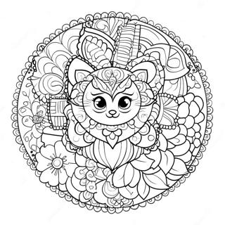 Page A Colorier De Mandala Danimaux Mignons 60497 13259