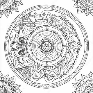 Page A Colorier De Mandala Danimaux Detailles 60498 13264