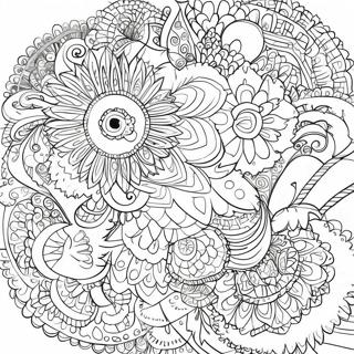 Page A Colorier De Mandala Danimaux Fantaisistes 60499 13267