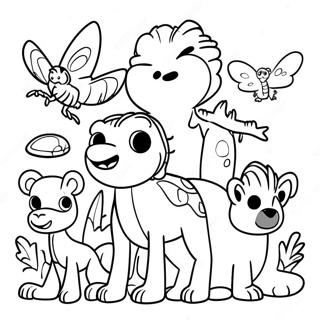 Page A Colorier Des Creatures Colorees De Wild Kratts 60577-13270