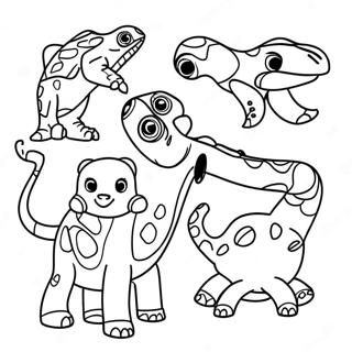 Page A Colorier Des Creatures Colorees De Wild Kratts 60577-13271