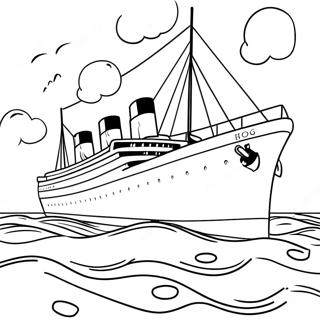 Titanic Pages À Colorier