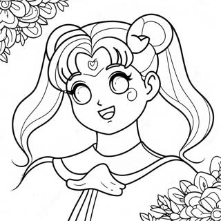 Sailor Moon En Transformation Magique Page A Colorier 60761-13330