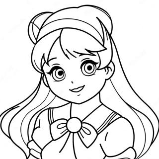 Sailor Venus Avec Amour Et Beaute Page A Colorier 60765-13347