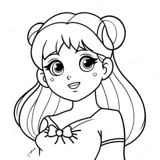 Sailor Venus Avec Amour Et Beaute Page A Colorier 60765-13348