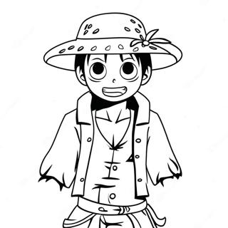 Luffy En Tenue De Pirate Page A Colorier 60853-13350