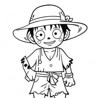 Luffy En Tenue De Pirate Page A Colorier 60853-13352