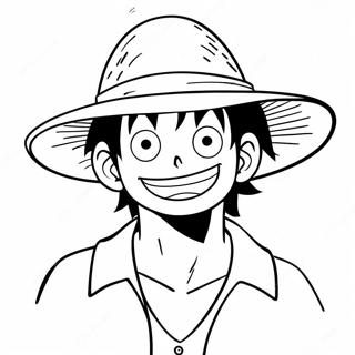 Luffy Avec Un Chapeau De Paille Page A Colorier 60854-13354