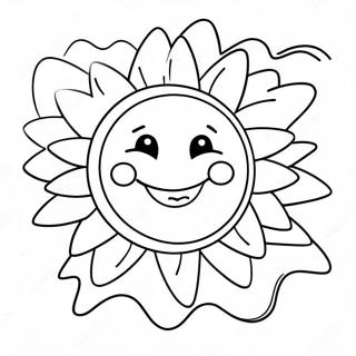 Soleil Heureux Page A Colorier 60950-13370