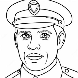 Page A Colorier Dun Policier En Uniforme 61043-13390