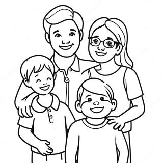 Page A Colorier De La Famille Heureuse 61497-13511