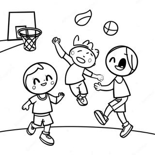 Basketball Pages À Colorier