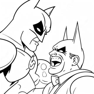 Page A Colorier De Batman Combattant Le Joker 6270-2351