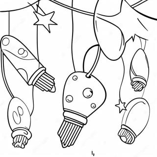 Lumières De Noël Pages À Colorier