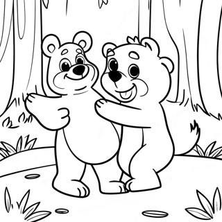 Masha Et L'ours Pages À Colorier