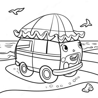 Page A Colorier Journee A La Plage De Polly Pocket 63611-14104