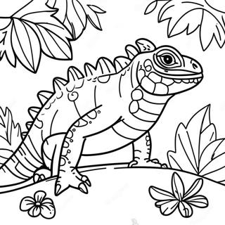 Iguane Pages À Colorier