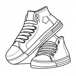 Page A Colorier De Baskets Colorees 6374-1611