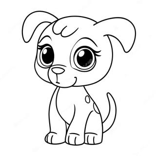 Mignon Chiot Littlest Pet Shop Page A Colorier 63889-14167