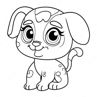 Mignon Chiot Littlest Pet Shop Page A Colorier 63889-14168