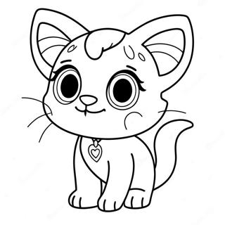 Adorable Chaton Littlest Pet Shop Page A Colorier 63890-14169