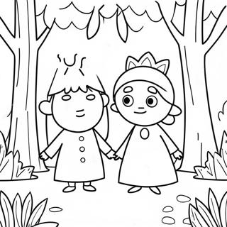 Ben Et Holly Page A Colorier De La Foret Magique 63969-14187