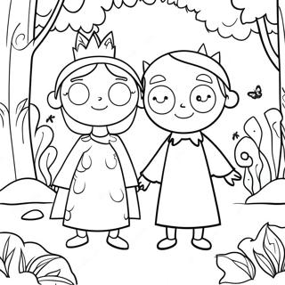 Ben Et Holly Page A Colorier De La Foret Magique 63969-14188