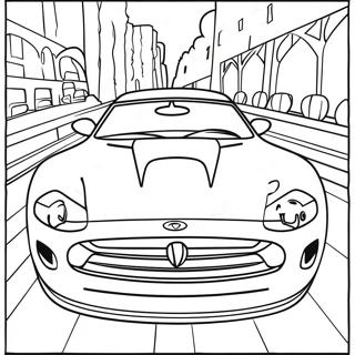 Page A Colorier De Course De Voiture De Sport 64351-12953