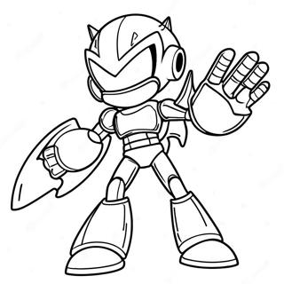 Metal Sonic En Action Page A Colorier 64703-13826