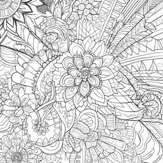 Page A Colorier De Motifs Geometriques Complexes 65075 13415