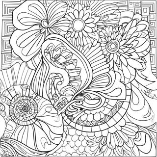 Page A Colorier De Designs Geometriques Audacieux 65078 13425