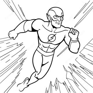 Flash En Pleine Vitesse Page A Colorier 65168-13568