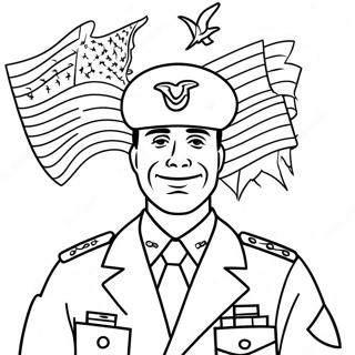 Page De Coloriage Patriotique Pour Le Jour Des Anciens Combattants 65352-14289